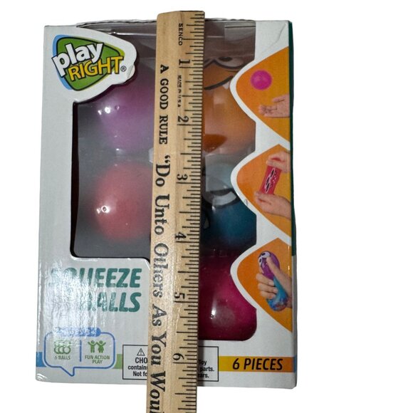 Play Right Squeeze Balls 6 Piece Set For Ages 3+ New Gift - Picture 4 of 7